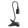 Flexibel bordslampa med klämma CLIP 1xE27/30W/230V svart