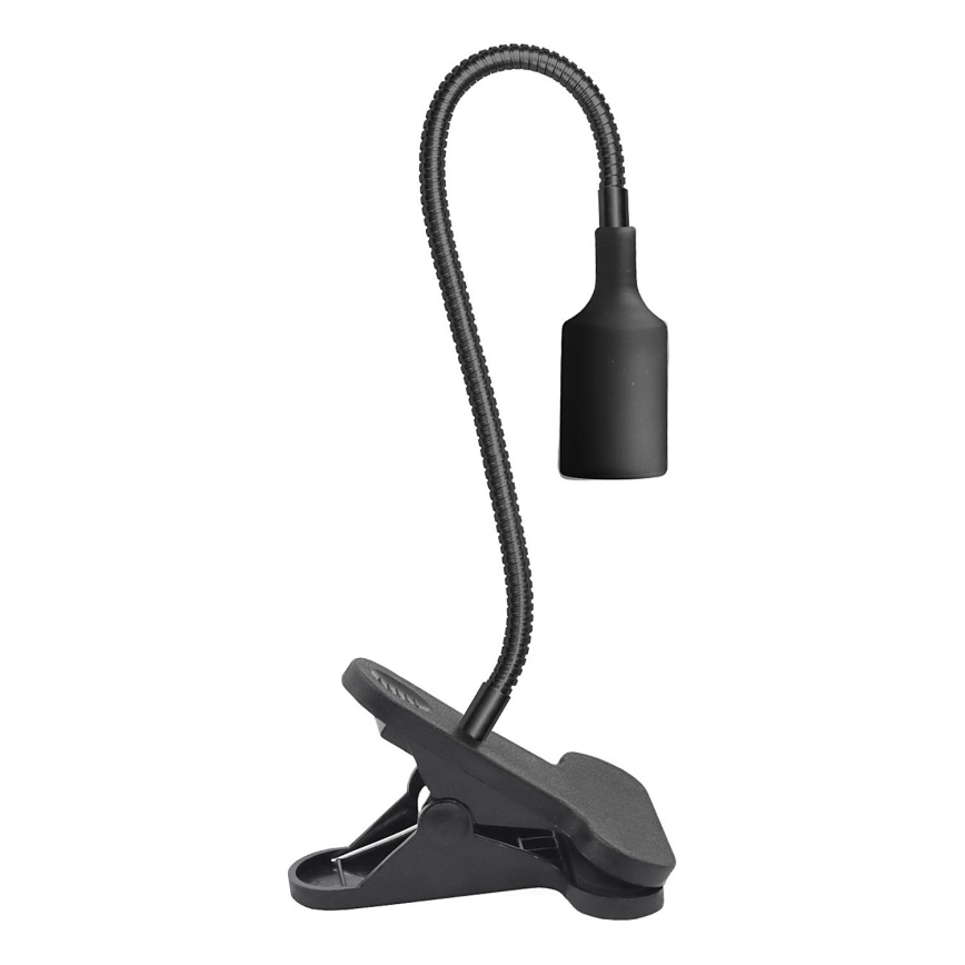 Flexibel bordslampa med klämma CLIP 1xE27/30W/230V svart
