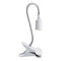 Flexibel bordslampa med klämma CLIP 1xE27/30W/230V vit