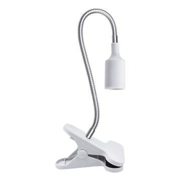 Flexibel bordslampa med klämma CLIP 1xE27/30W/230V vit