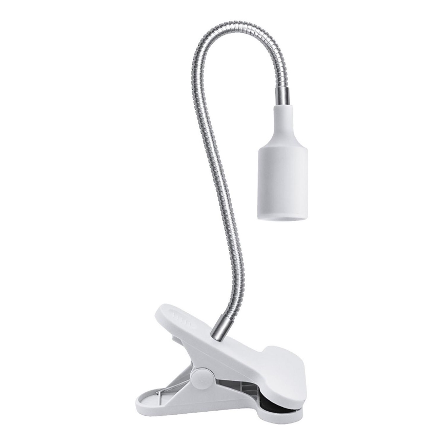 Flexibel bordslampa med klämma CLIP 1xE27/30W/230V vit