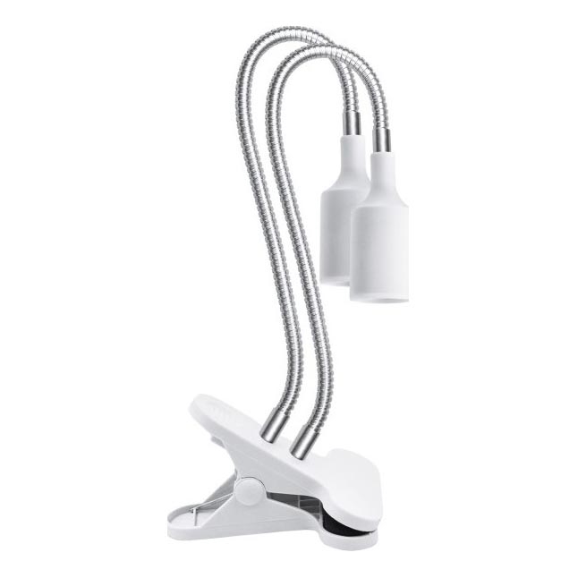 Flexibel bordslampa med klämma för att odla växter PLANTY 2xE27/30W/230V vit