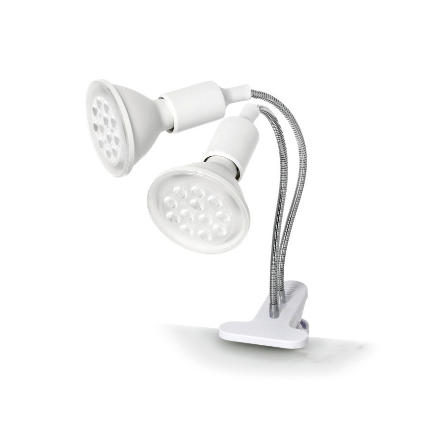 Flexibel bordslampa med klämma för att odla växter PLANTY 2xE27/30W/230V vit