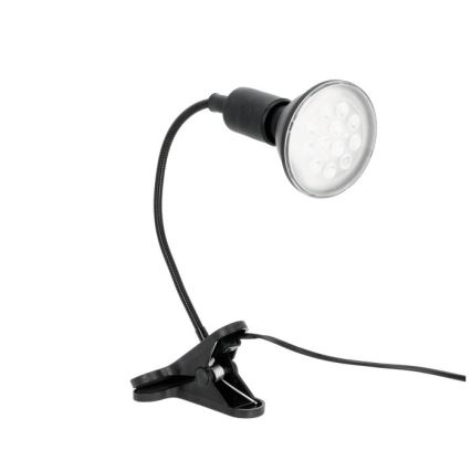 Flexibel bordslampa med klämma för växtodling PLANTY 1xE27/30W/230V svart