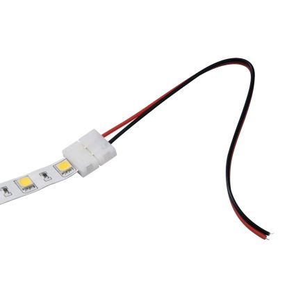 Flexibel enkelsidig kontakt för 2-stifts LED-remsor 10 mm
