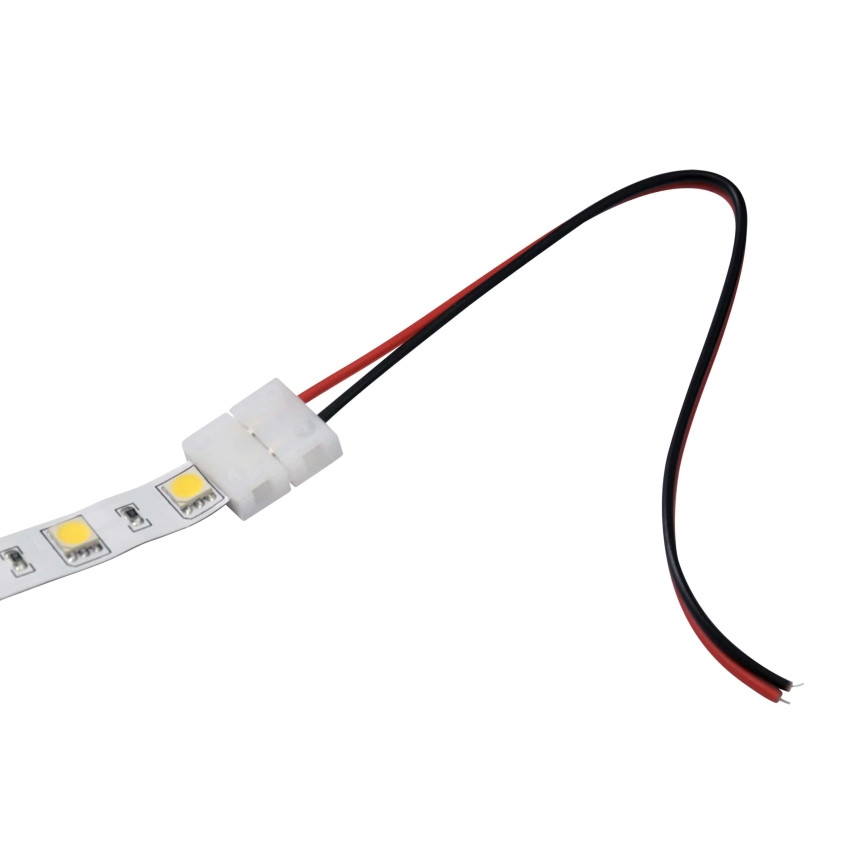 Flexibel enkelsidig kontakt för 2-stifts LED-remsor 10 mm