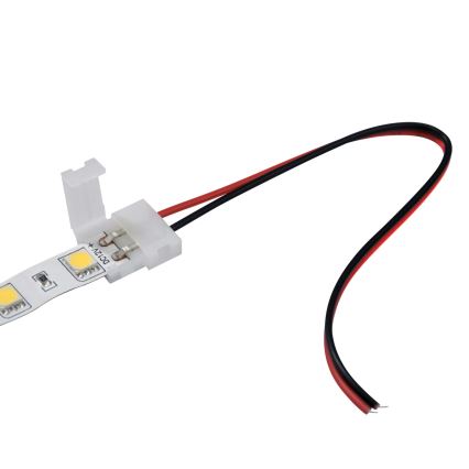 Flexibel enkelsidig kontakt för 2-stifts LED-remsor 10 mm