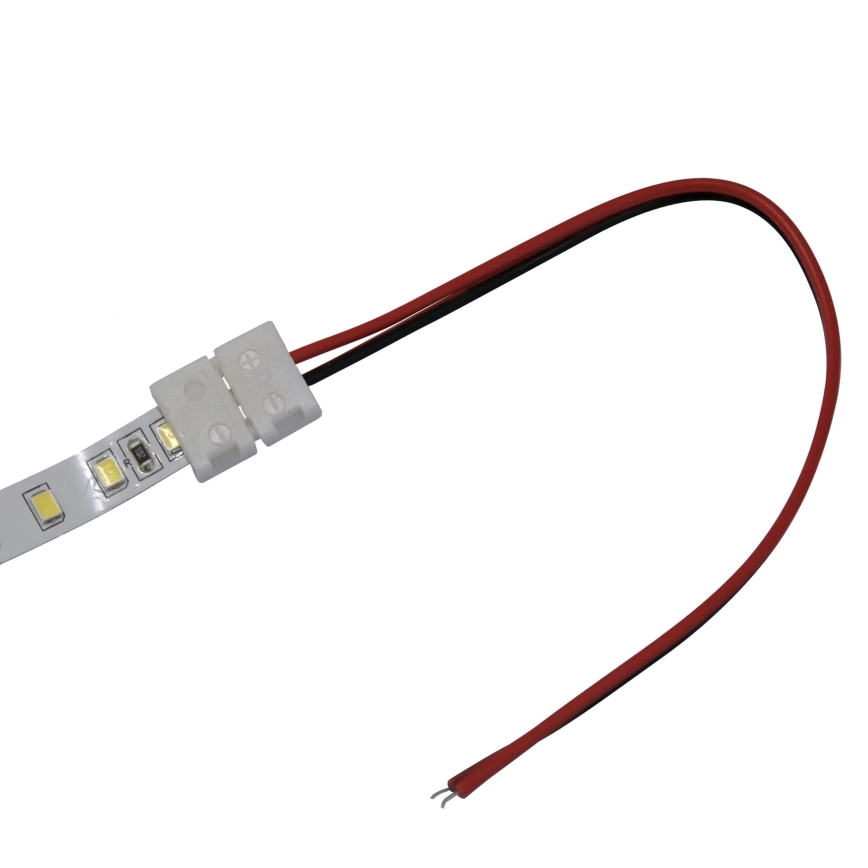 Flexibel enkelsidig kontakt för 2-stifts LED-remsor 8 mm