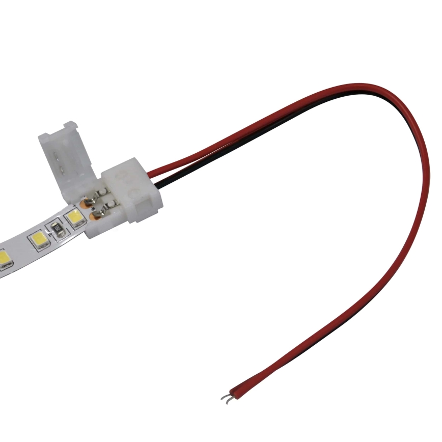 Flexibel enkelsidig kontakt för 2-stifts LED-remsor 8 mm