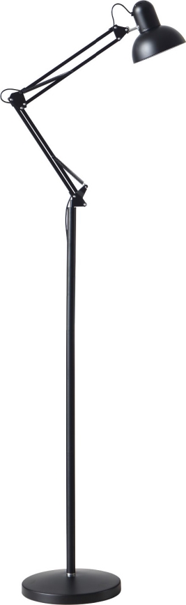 Flexibel golvlampa AURIQ 1xE27/60W/230V 184 cm svart