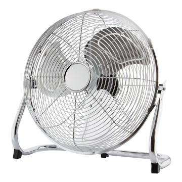 Floor fan, 45 cm, 3 speeds, glansig chrome, 140W