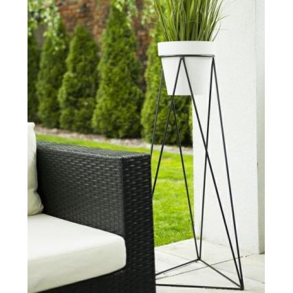 Flowerpot stand TRIANGL 90x50 cm svart