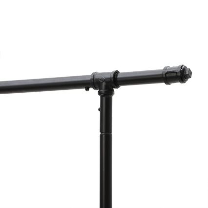 Flyttbar fristående klädhängare LINEA, svart