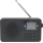 FM-radio med 2 W uteffekt, 5 V driftspänning och 1900 mAh batterikapacitet