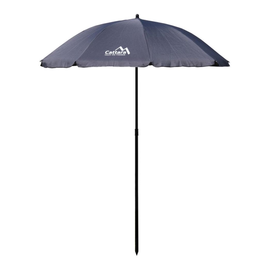 Folding tilting parasol diameter 1,8 m grå