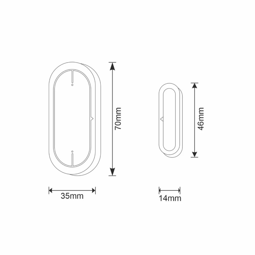 Fönstersensor SMART 2xAAA/Wi-Fi Tuya