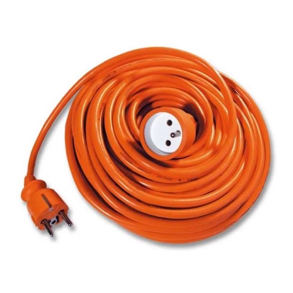 Förlängningskabel 20 m orange