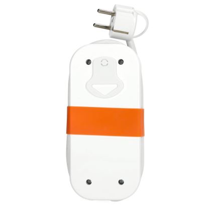 Förlängningskabel 2Z + 2xUSB 1,4 m vit