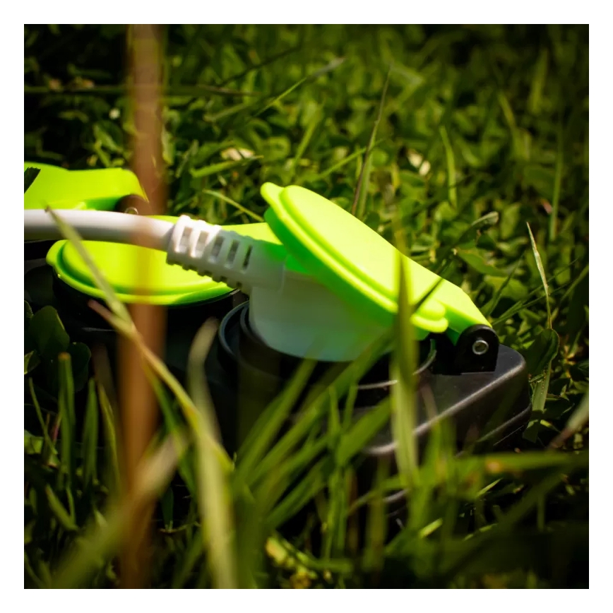 Förlängningskabel med strömbrytare, 3 uttag, 3 m, IP44