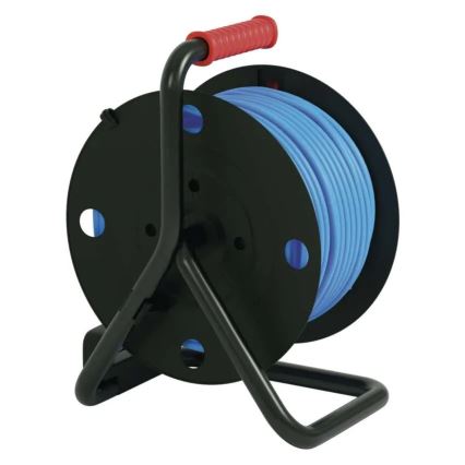 Förlängningskabelrulle med 4 uttag 50m silicone IP44