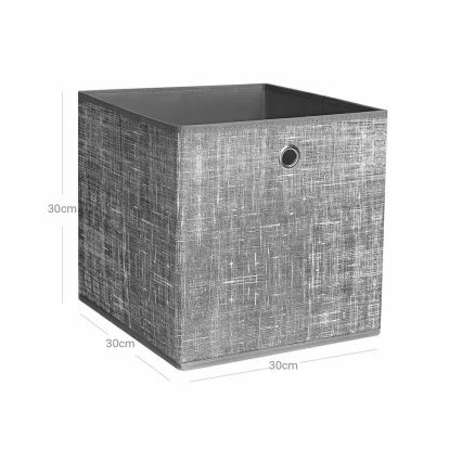 Förvaringsbox 6-pack CURAN grå