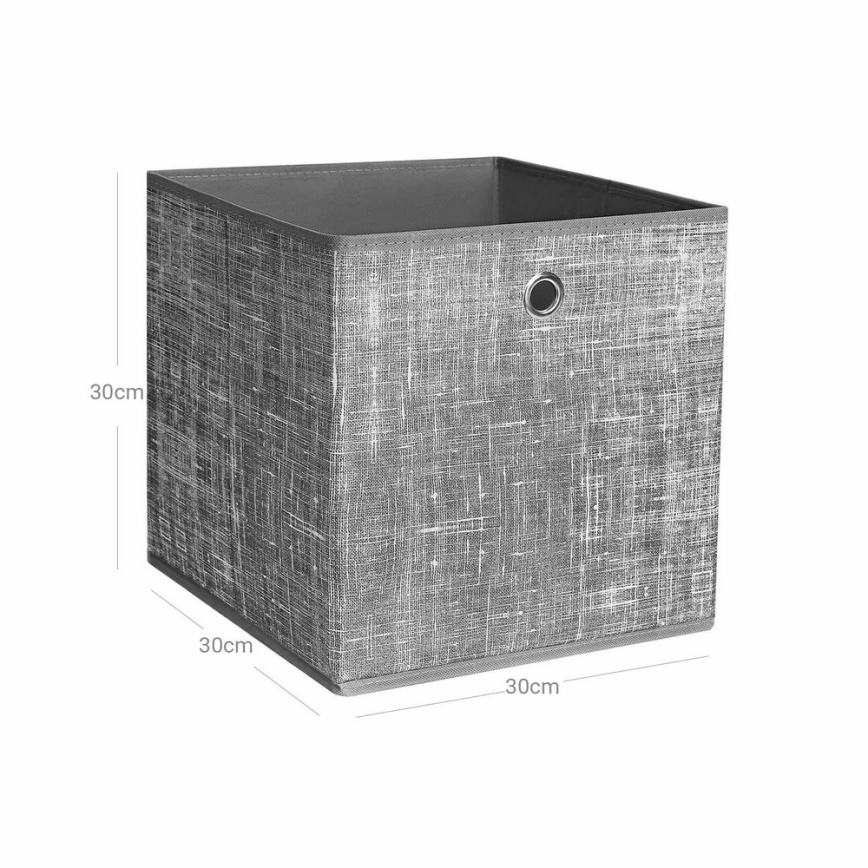 Förvaringsbox 6-pack CURAN grå