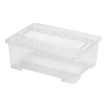 Förvaringslåda TEX BOX 10 l genomskinlig
