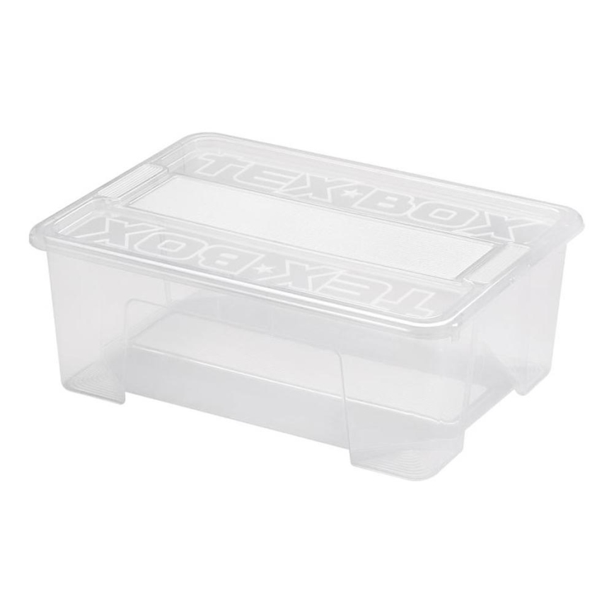 Förvaringslåda TEX BOX 10 l genomskinlig