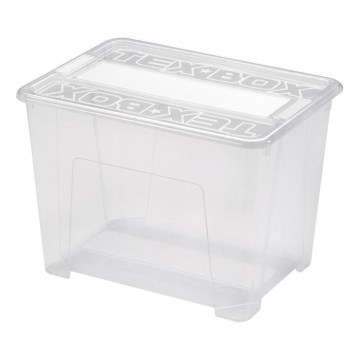 Förvaringslåda TEX BOX 21 l genomskinlig