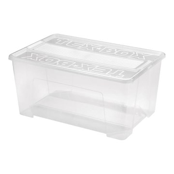 Förvaringslåda TEX BOX 48 l genomskinlig