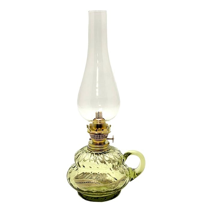 Fotogenlampa ANNA 34 cm skogsgrön kontroller