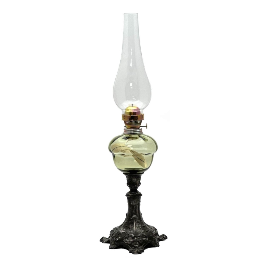 Fotogenlampa BARBORA 54 cm skogsgrön
