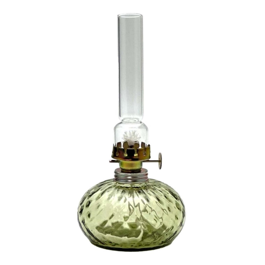 Fotogenlampa ELIŠKA 20 cm skogsgrön