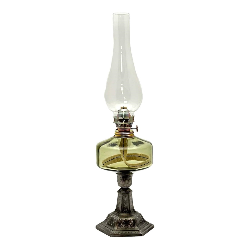 Fotogenlampa LUDMILA 42 cm grön