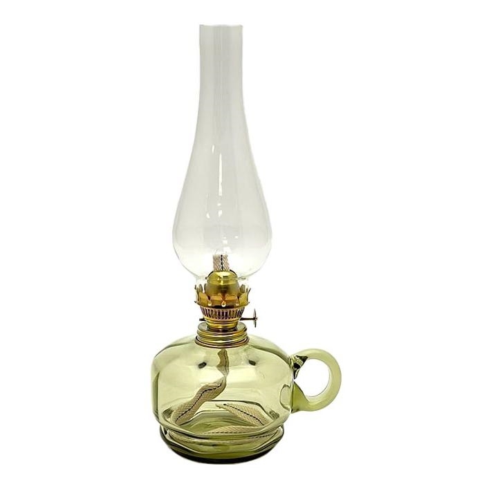 Fotogenlampa MONIKA 34 cm skogsgrön