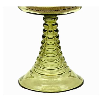 Fotogenlampa PETRA 42 cm skogsgrön