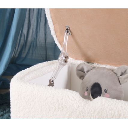 Fotpall PIXI 37x61 cm vit