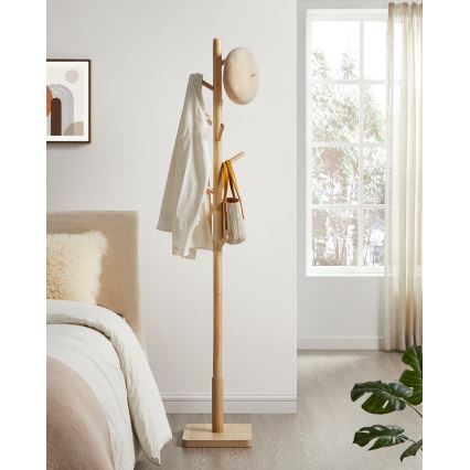 Fristående klädhängare LINEA, brun