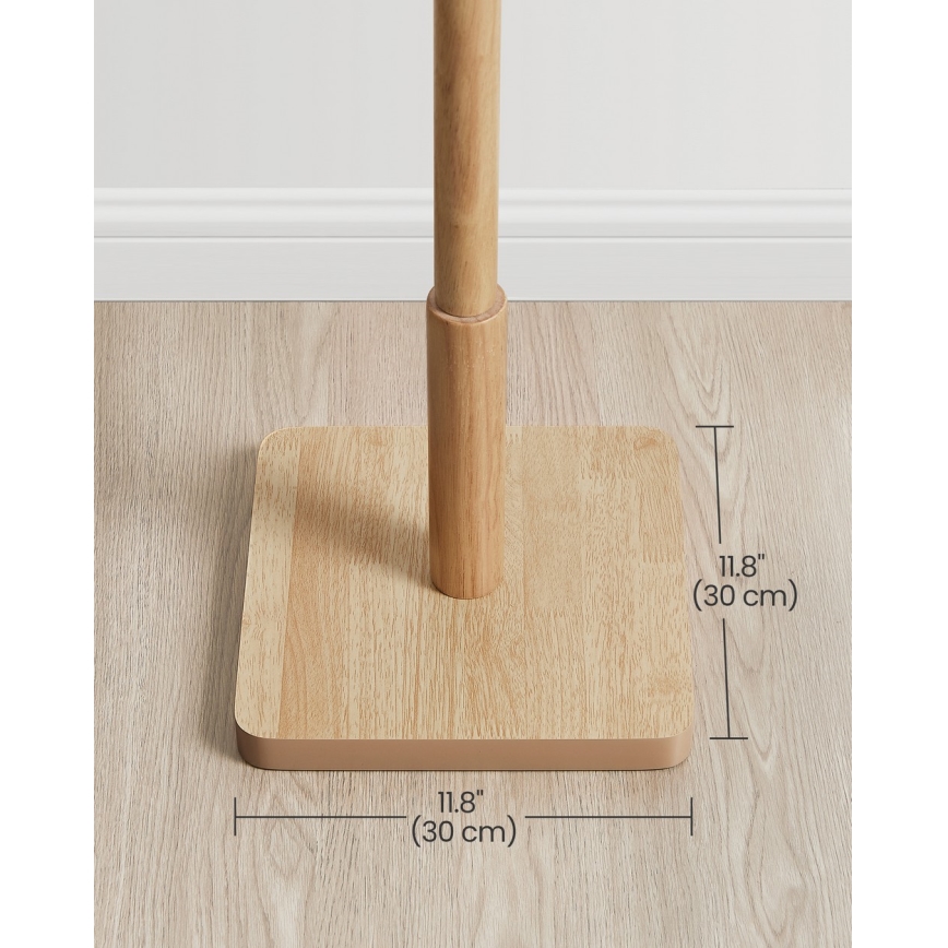Fristående klädhängare LINEA, brun