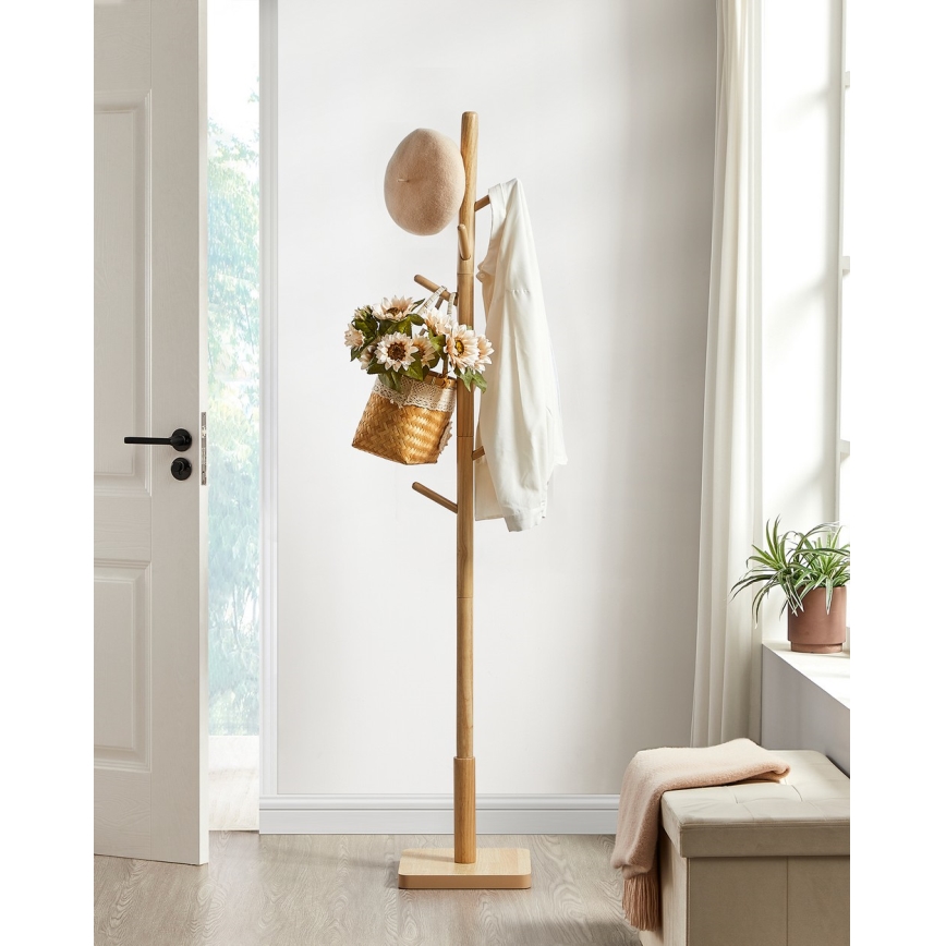 Fristående klädhängare LINEA, brun