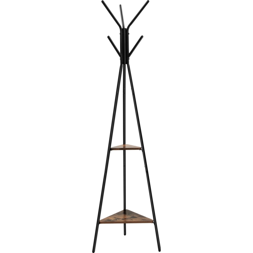 Fristående klädhängare LINEA svart/brun