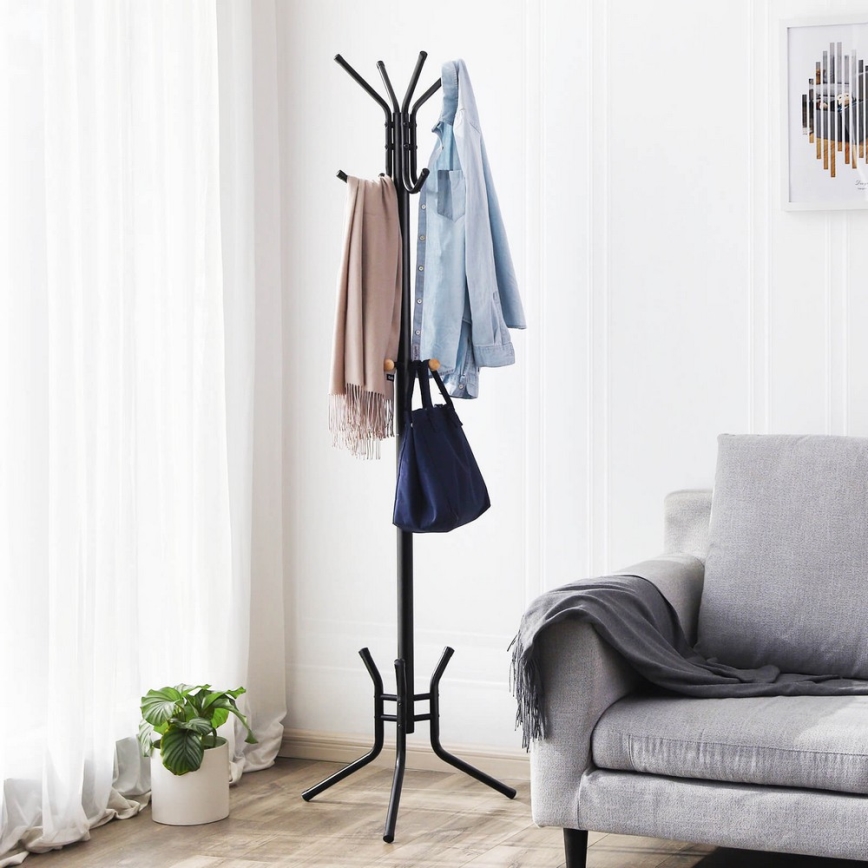 Fristående klädhängare LINEA svart