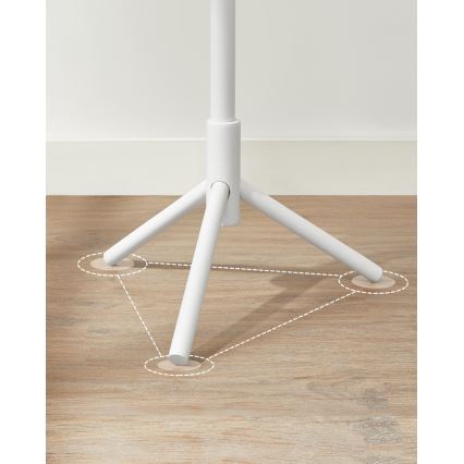 Fristående klädhängare LINEA, vit