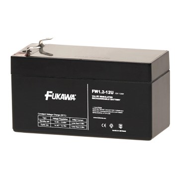 FUKAWA FW 1.2-12 U - Blyackumulator 12V/1.2Ah/faston 4.7  mm