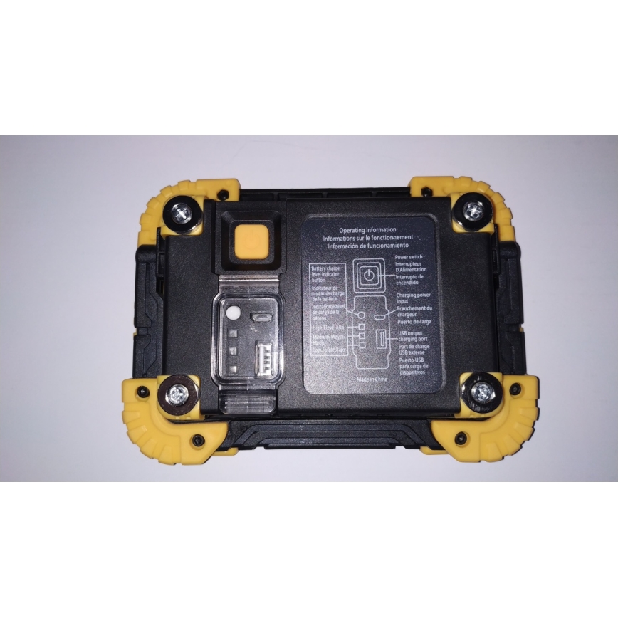 Fulgur 34004 - Uppladdningsbar LED-strålkastare med en strömbank LED/17W/4400 mAh IPX4