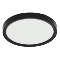 Fulgur s-42585 - LED taklampa med rörelsedetektor NOMY-S LED/18W/230V 3000/4000/6000K IP40 diameter 23 cm svart