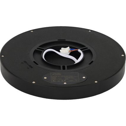 Fulgur s-42585 - LED taklampa med rörelsedetektor NOMY-S LED/18W/230V 3000/4000/6000K IP40 diameter 23 cm svart