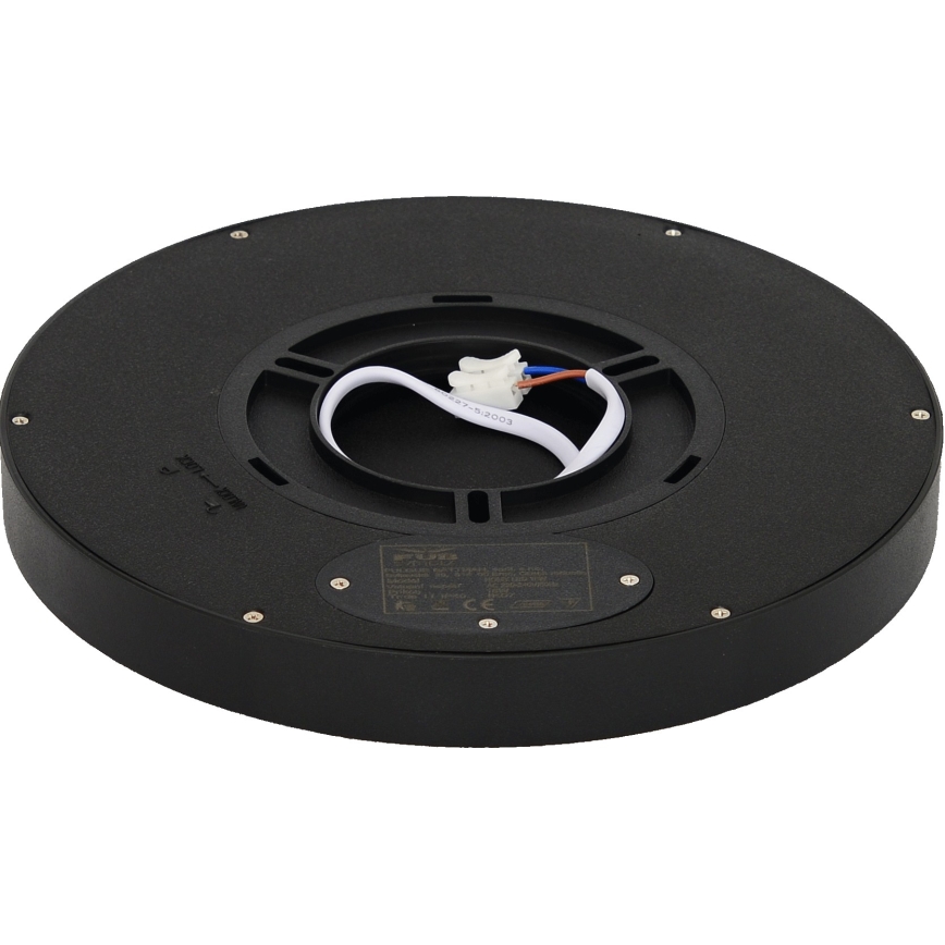 Fulgur s-42585 - LED taklampa med rörelsedetektor NOMY-S LED/18W/230V 3000/4000/6000K IP40 diameter 23 cm svart