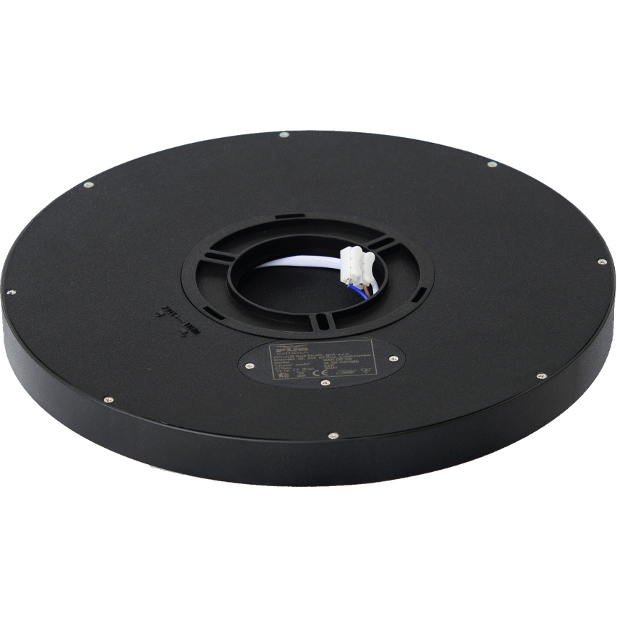 Fulgur s-42587 - LED taklampa med rörelsedetektor NOMY-S LED/24W/230V 3000/4000/6000K IP40 diameter 30 cm svart
