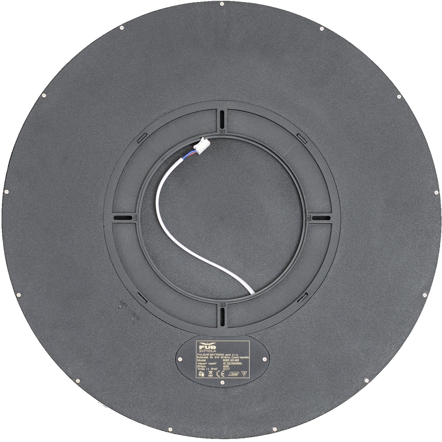 Fulgur s-42591 - LED taklampa med rörelsedetektor NOMY-S LED/40W/230V 3000/4000/6000K IP40 diameter 50 cm svart